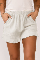 Short à poches et taille élastique