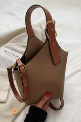 PU Leather Bucket Bag