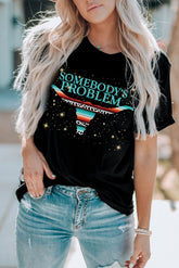 JEMANDES PROBLEM Grafik T-Shirt