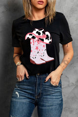 Cowboy Hat Boots Graphic Tee