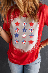 Star Stripe Graphic Short Sleeve Tee