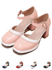 Retro High Heels mit Knöchelriemen