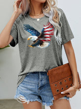 T-Shirt mit US-Flagge und Adler-Grafik