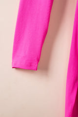Robe à col en V et ourlet tulipe froncé