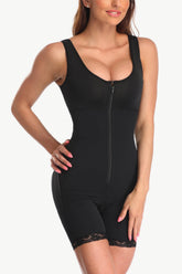 Shapewear mit Reißverschluss und Spitzendetail in voller Größe