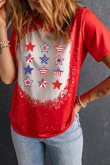 Star Stripe Graphic Short Sleeve Tee