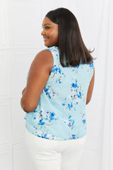 Débardeur fleuri taille réelle « Sew In Love Off To Brunch »