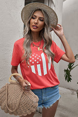 Stars Stripes Graphic Tee Shirt