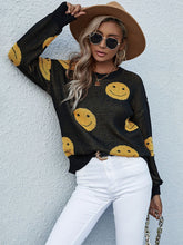 Pullover mit Smiley-Muster