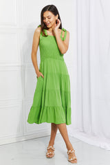 Robe à volants et smocks Solstice, grande taille, Culture Code