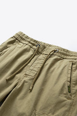 Drawstring Elastic Waist Cargo Joggers
