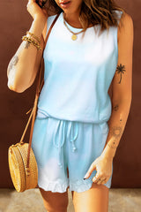 Swingy Tank Ruffled Shorts Loungewear