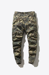 Camouflage Drawstring Waist Joggers