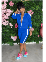 off-Shoulder Sports Two-Piece Suit