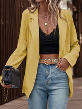 Einknopf-Blazer mit langen Ärmeln