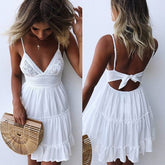 Dress Lace Sling Stitching
