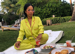 Pajamas Imitation Silk Long Sleeve Ice Silk Cardigan Suit plus Size Thin Homewear