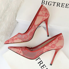 Women's Slimming High Stiletto Shallow Mouth Heels