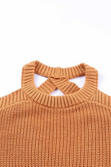 Pullover mit schulterfreiem Rücken