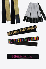 Lot de 5 élastiques pour perruques avec lettres