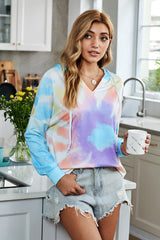 Tie-Dye Dropped Shoulder Hoodie