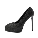 Women's Waterproof Platform Nightclub Pointed Toe Shallow