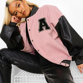 Collegejacke Hip Hop Fleece Wattierte Jacke