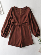 Early Cotton Linen All-Matching Waist-Baring Romper