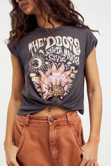 Bohemian Printed Short Sleeved T shirt Retro Trendy Street Casual Cotton Top T shirt Graphic