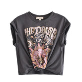 Bohemian Printed Short Sleeved T shirt Retro Trendy Street Casual Cotton Top T shirt Graphic