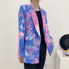 Herbst All-Match Blazer Ein Knopf Kurzmantel Chic Loose Retro Hong Kong Kleiner Blazer