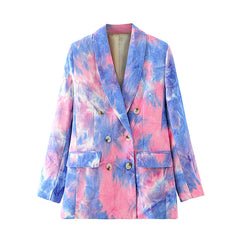 Herbst All-Match Blazer Ein Knopf Kurzmantel Chic Loose Retro Hong Kong Kleiner Blazer