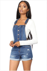 Ripped Hip Lifting Strap Curling Jeans Wish Romper