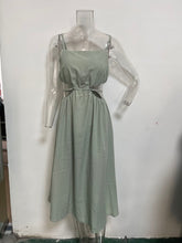 Sundress Office Lace-up Cropped Outfit Strap Maxi Dress