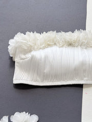 Zweiteiliges Bikini-Set mit Applikation und Bindeband hinten