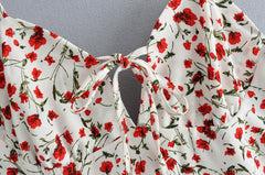 Streetable Elegant Printing Gallus Siamese Hosen Romper