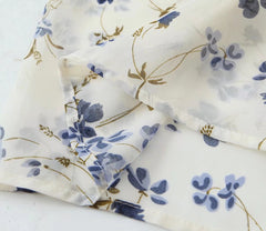 French Strap Floral Dress High Waist Slimming Mid-Length