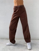 Bedruckte Jeans mit hoher Taille