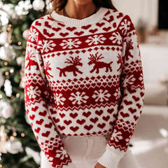 Pull de Noël à manches raglan
