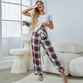 Pyjama à manches courtes et pantalon pour la maison