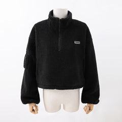 Manteau pull ample à cordon court