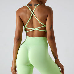 Nahtlose Yoga Yoga Schönheit Zurück Weste Sport Unterwäsche QuickDrying Engen Fitness Top