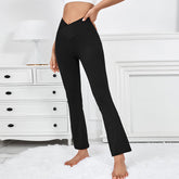Bell Bottom Pants Skinny Yoga Pants Stretchy High Waist Slimming Trousers Hip Lifting Outer Wear