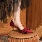 Frauen Weinrot Hochzeit Hohe Stiletto Nicht