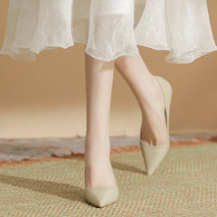 Women's Color High Patent Pointed Stiletto Heels