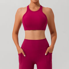 Fall Sling Beautiful Back Thread Yoga Bra Quick Drying Workout Exercise Underwear Fitness Yoga Wear Top