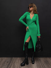 Strickkleid mit geteilten Trägern