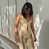Backless Bandage Corset Short Top