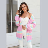 Pull cardigan à coutures de manteau