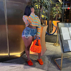 Cardigan décontracté en tricot à col contrasté et coupe ajustée